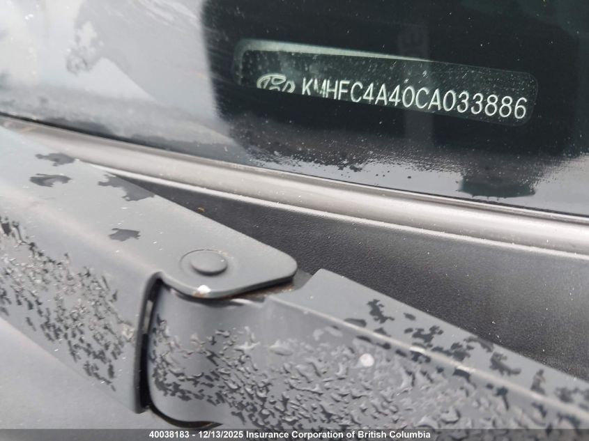 2012 Hyundai Sonata Hybrid Hybrid VIN: KMHEC4A40CA033886 Lot: 40038183