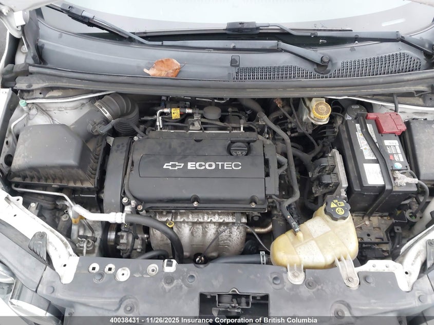 2012 Chevrolet Sonic Lt VIN: 1G1JC5SH1C4122111 Lot: 40038431