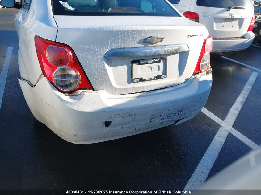 2012 Chevrolet Sonic Lt VIN: 1G1JC5SH1C4122111 Lot: 40038431