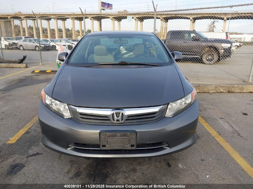 2012 Honda Civic VIN: 2HGFB2F46CH035850 Lot: 40039101