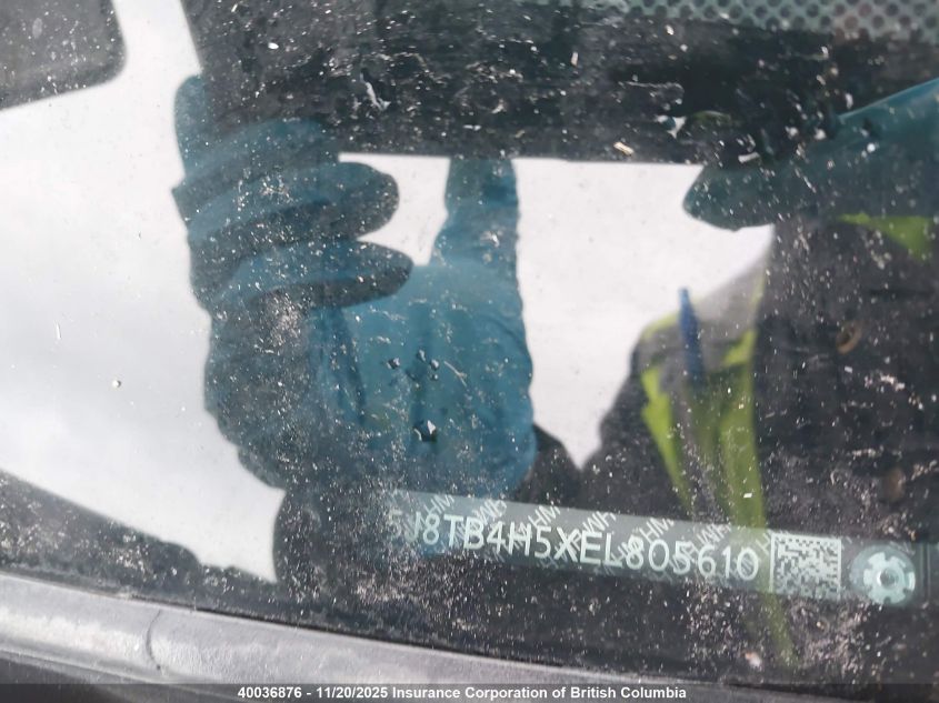 2014 Acura Rdx Technology VIN: 5J8TB4H5XEL805610 Lot: 40036876