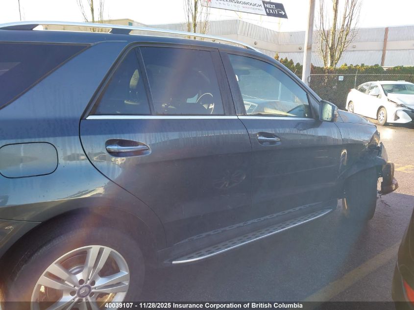 2015 Mercedes-Benz Ml 350 Bluetec VIN: 4JGDA2EB2FA537567 Lot: 40039107