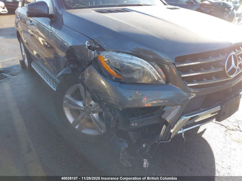 2015 Mercedes-Benz Ml 350 Bluetec VIN: 4JGDA2EB2FA537567 Lot: 40039107