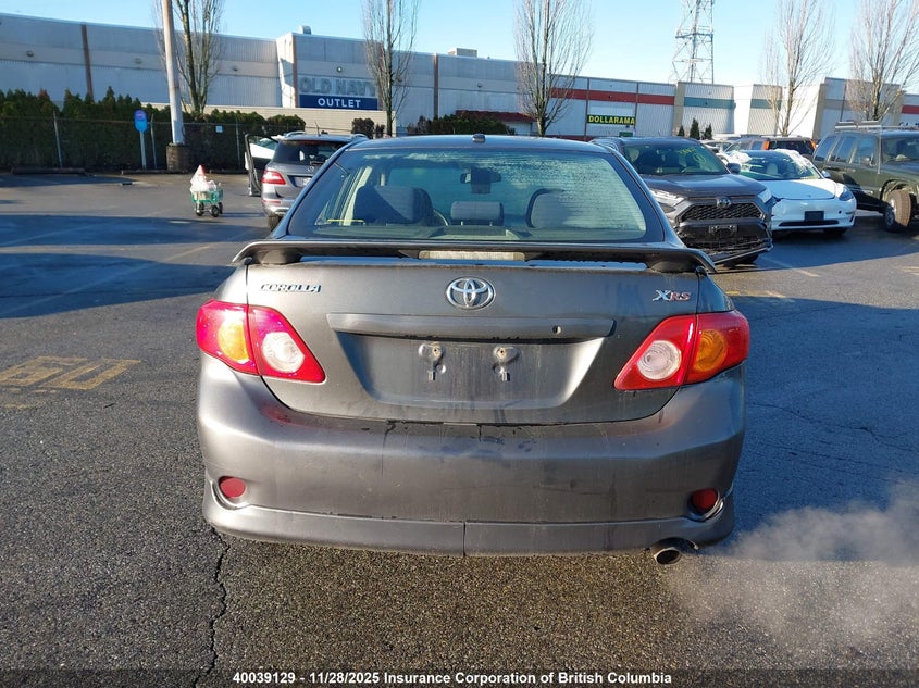 2009 Toyota Corolla Xrs VIN: 2T1BE40E69C018387 Lot: 40039129