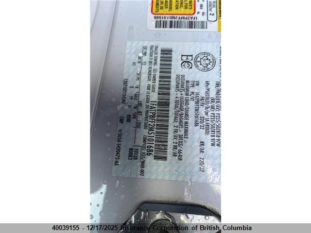 2021 Ford Mustang Gt VIN: 1FATP8FF2M5101686 Lot: 40039155