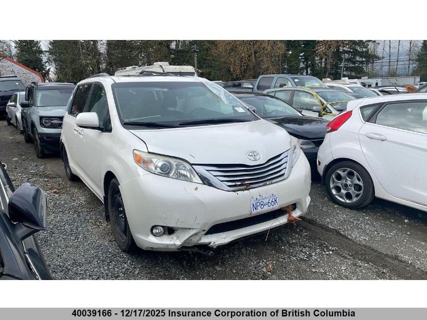 2012 Toyota Sienna Xle/Limited VIN: 5TDYK3DCXCS265450 Lot: 40039166