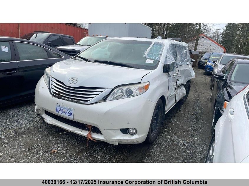 2012 Toyota Sienna Xle/Limited VIN: 5TDYK3DCXCS265450 Lot: 40039166