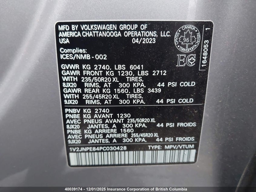 1V2JNPE84PC030428 2023 VOLKSWAGEN ID.4 photo no. 9