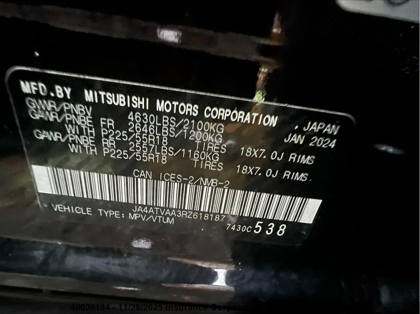JA4ATVAA3RZ618187 2024 MITSUBISHI ECLIPSE CROSS photo no. 5