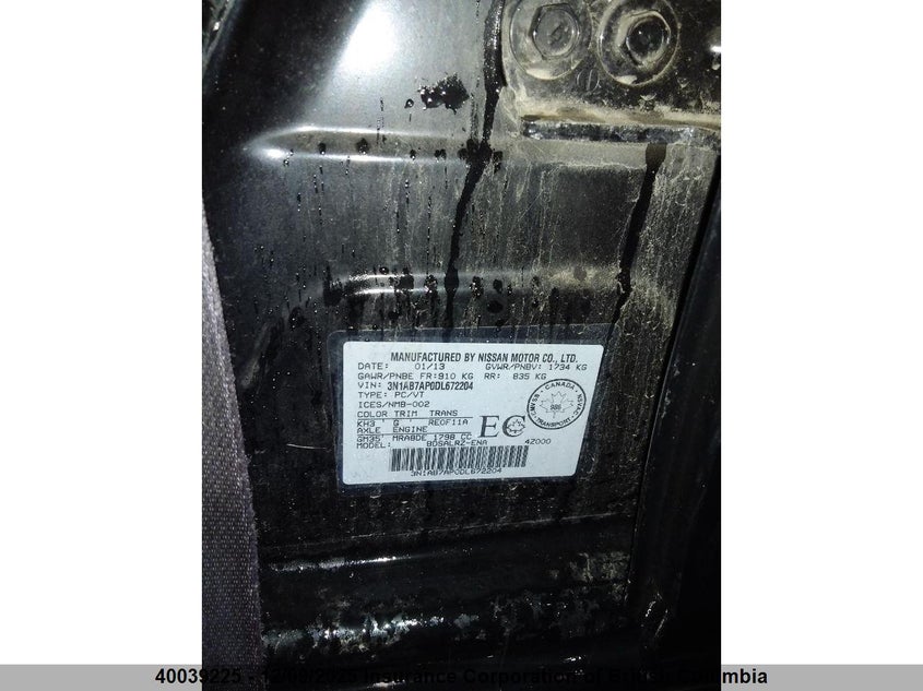 3N1AB7AP0DL672204 2013 NISSAN SENTRA photo no. 6