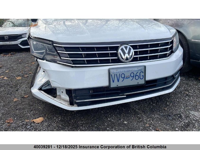 2017 Volkswagen Passat S VIN: 1VWAT7A35HC001469 Lot: 40039281