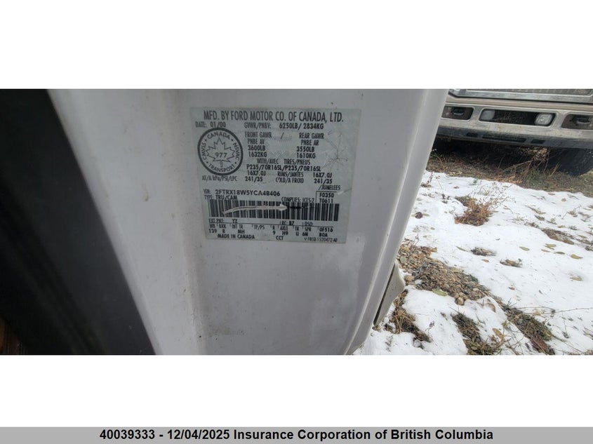 2FTRX18W5YCA48406 2000 FORD F-150 photo no. 14