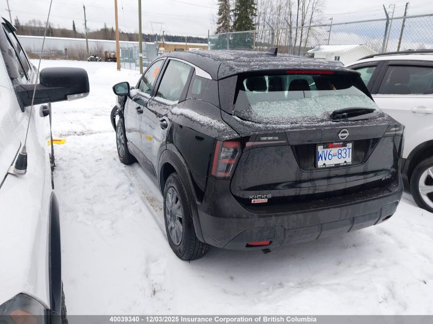 2025 Nissan Kicks VIN: 3N8AP6BB4SL328274 Lot: 40039340