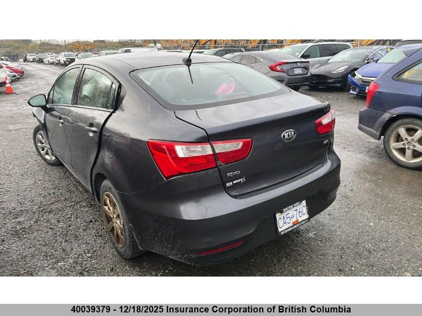 2016 Kia Rio Lx VIN: KNADM4A39G6547746 Lot: 40039379
