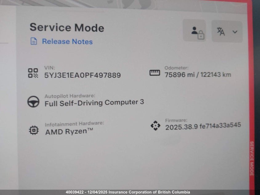 5YJ3E1EA0PF497889 2023 TESLA MODEL 3 photo no. 7
