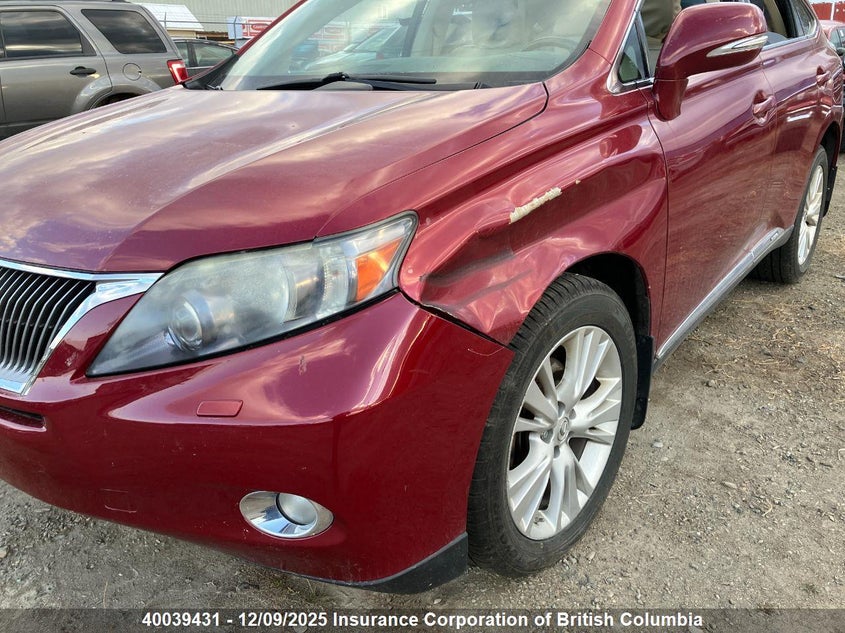 JTJBC1BA0A2409002 2010 LEXUS RX photo no. 2