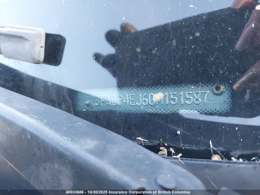 2016 Ford Fiesta Se VIN: 3FADP4EJ6GM151587 Lot: 40033686