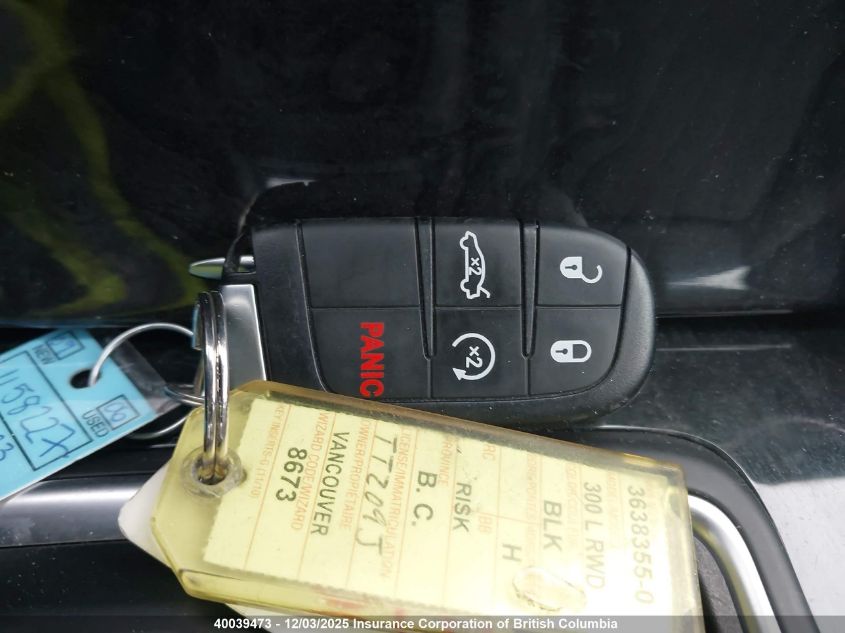 2023 Chrysler 300 VIN: 2C3CCADG1PH616656 Lot: 40039473