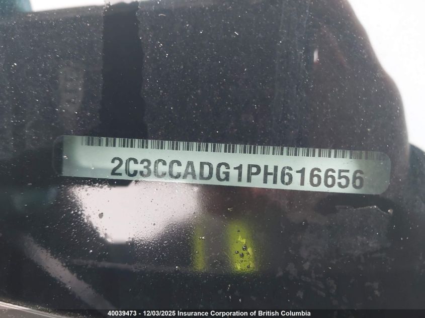 2023 Chrysler 300 VIN: 2C3CCADG1PH616656 Lot: 40039473