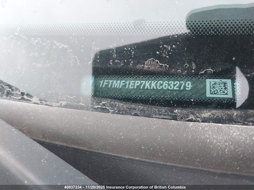 1FTMF1EP7KKC63279 2019 FORD F-150 photo no. 9