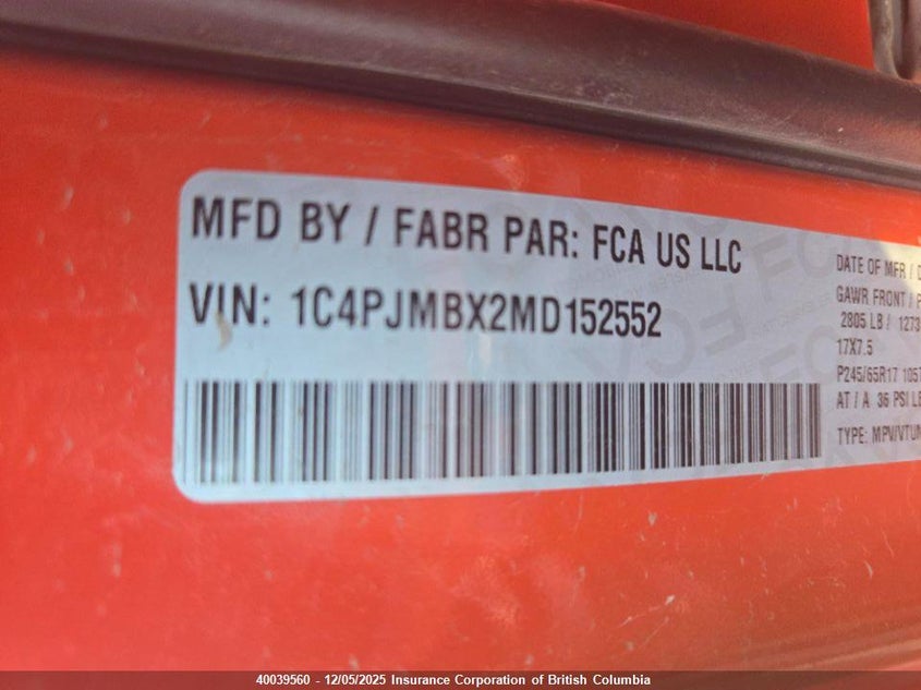 1C4PJMBX2MD152552 2021 JEEP CHEROKEE photo no. 25