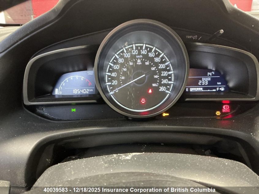 2017 Mazda 3 Touring VIN: JM1BN1L75H1125185 Lot: 40039583