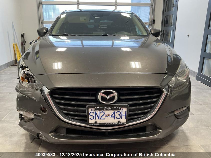 2017 Mazda 3 Touring VIN: JM1BN1L75H1125185 Lot: 40039583