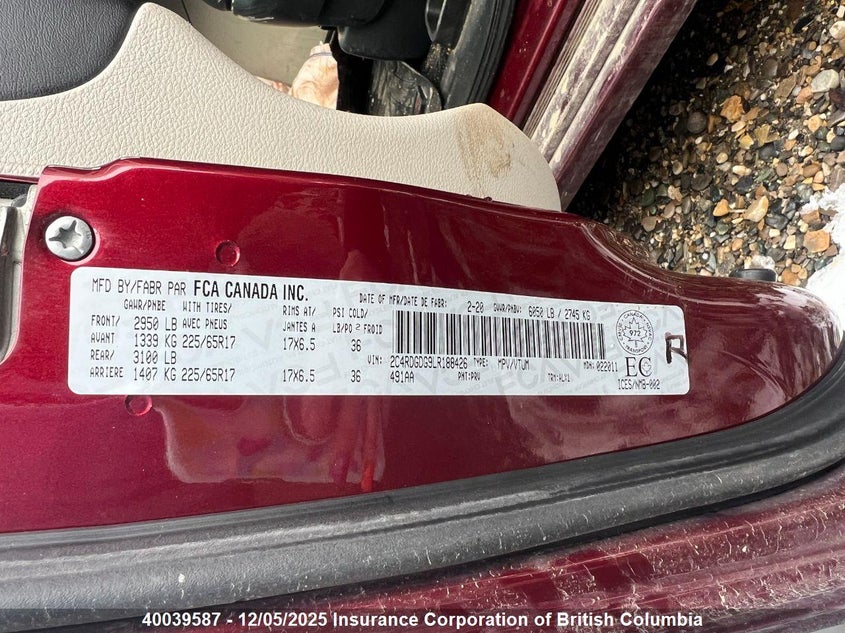 2C4RDGDG9LR188426 2020 DODGE CARAVAN photo no. 7