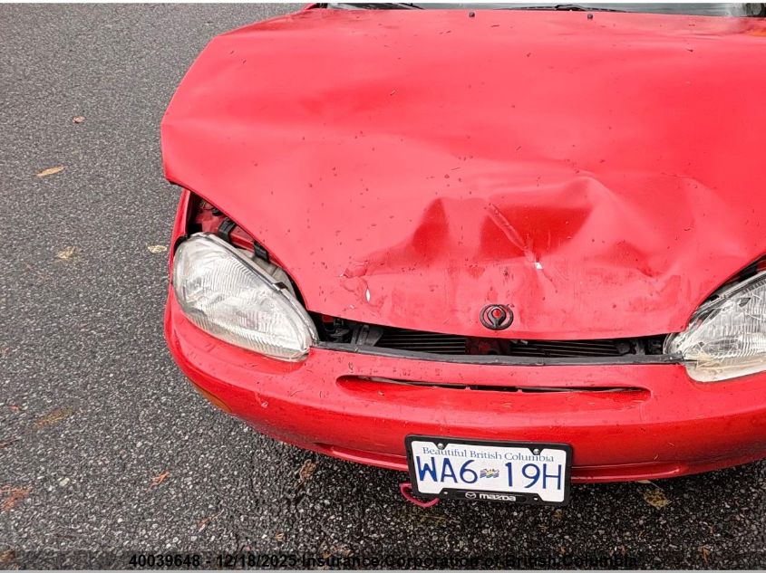 1995 Mazda Mx-3 Precedia Rs VIN: JM1EC4330S0409712 Lot: 40039648