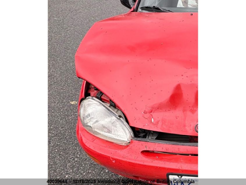 1995 Mazda Mx-3 Precedia Rs VIN: JM1EC4330S0409712 Lot: 40039648