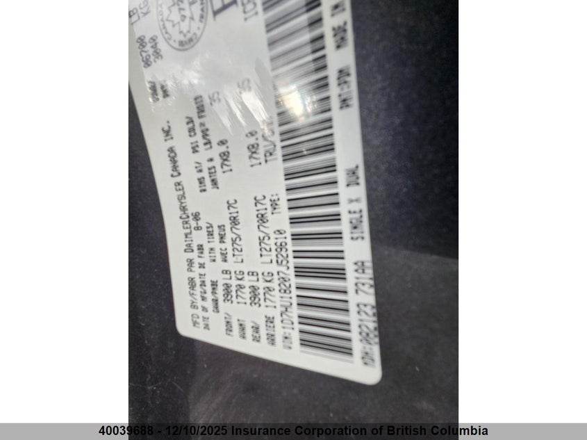1D7HU18207J529610 2007 DODGE RAM photo no. 6