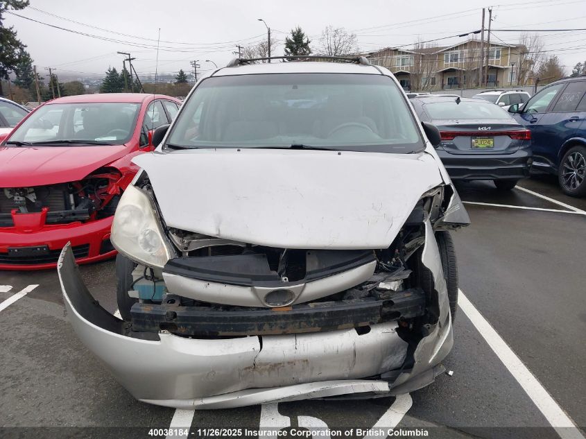 2008 Toyota Sienna Ce VIN: 5TDZK29C98S112329 Lot: 40038184