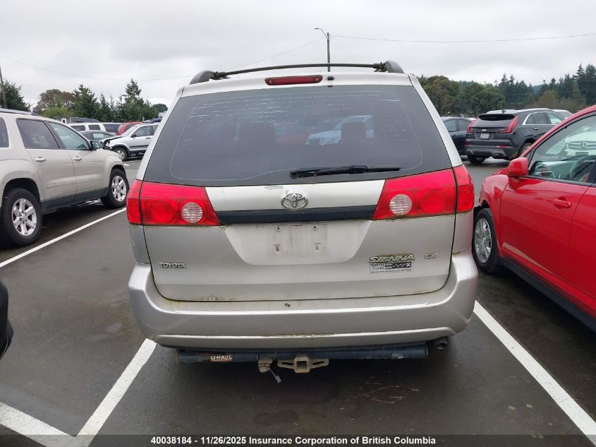 2008 Toyota Sienna Ce VIN: 5TDZK29C98S112329 Lot: 40038184