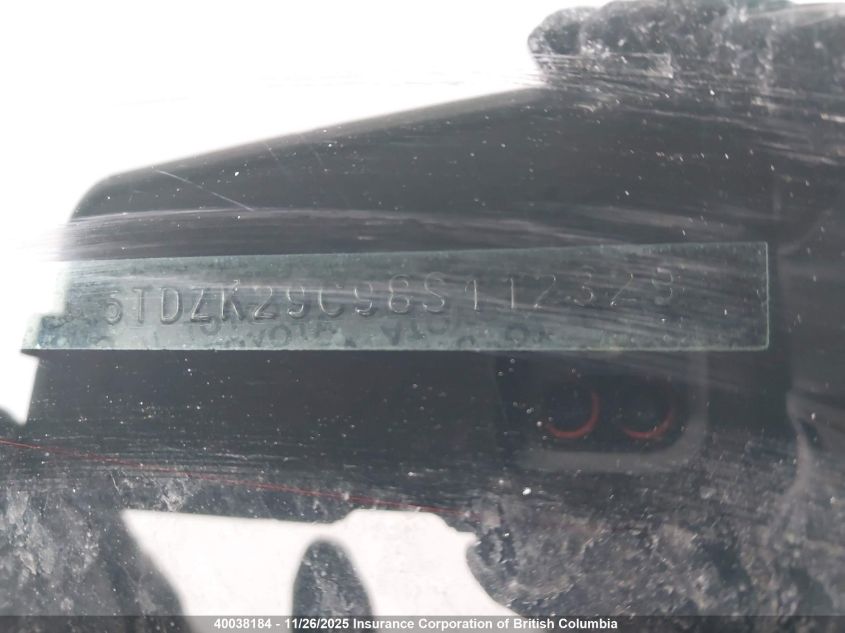 2008 Toyota Sienna Ce VIN: 5TDZK29C98S112329 Lot: 40038184