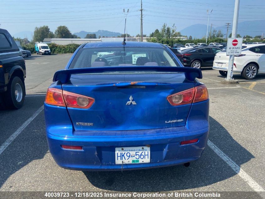 2009 Mitsubishi Lancer Es/Es Sport VIN: JA3AU26U09U600956 Lot: 40039723