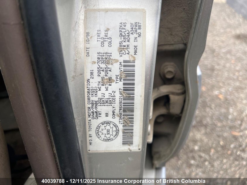 JT3HN87R6X9021467 1999 TOYOTA 4RUNNER photo no. 6