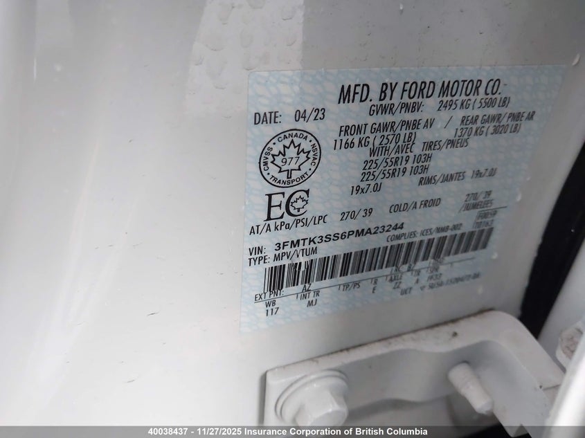3FMTK3SS6PMA23244 2023 FORD MUSTANG MACH-E photo no. 19