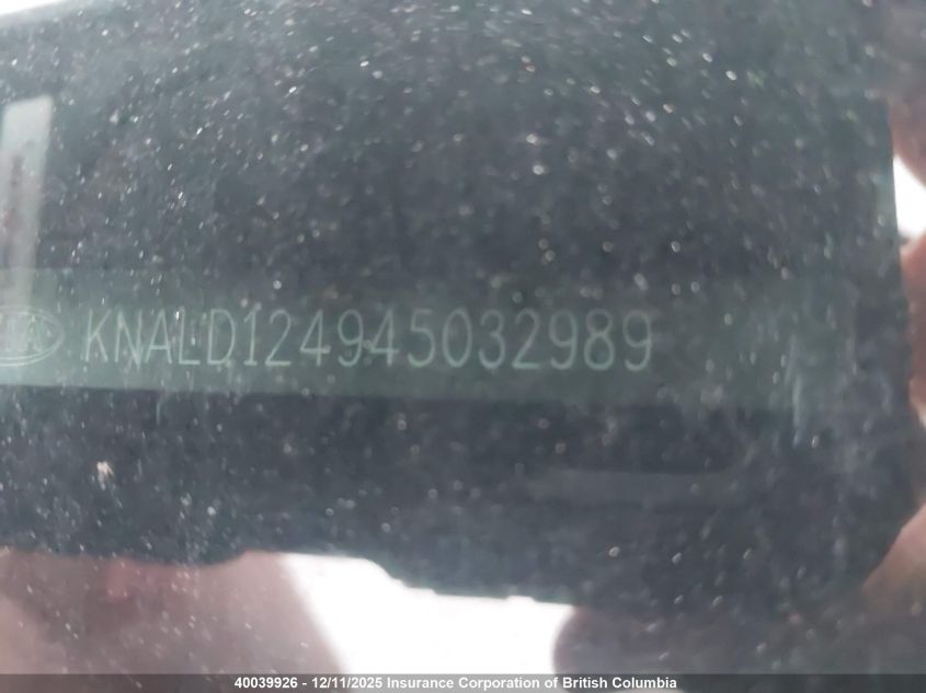 KNALD124945032989 2004 KIA AMANTI photo no. 18