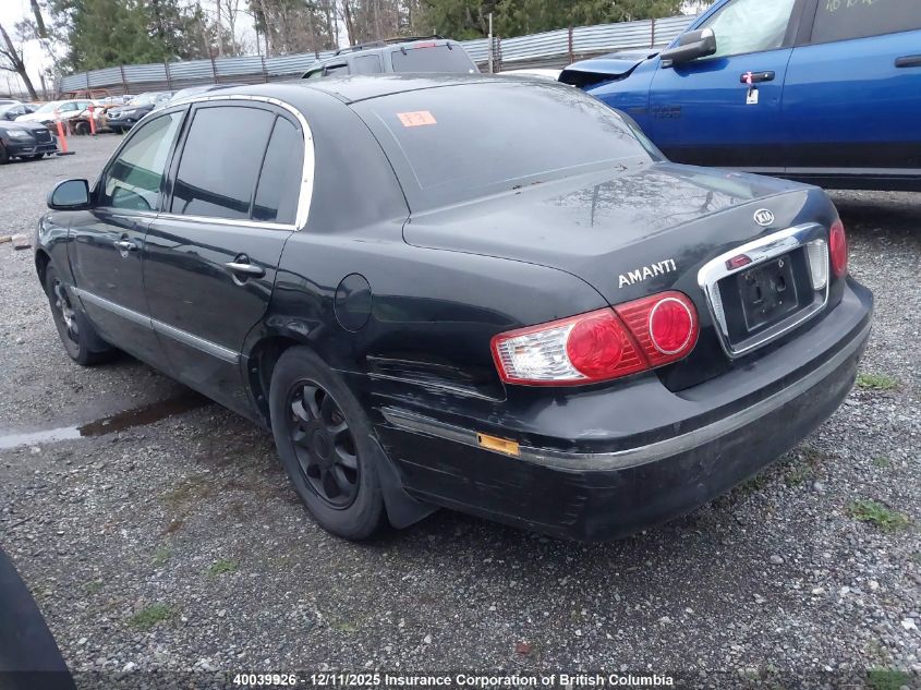 KNALD124945032989 2004 KIA AMANTI photo no. 3