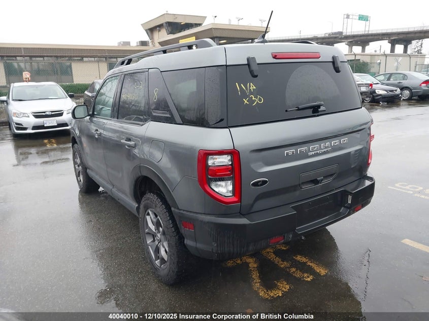 3FMCR9D98NRD51791 2022 FORD BRONCO SPORT photo no. 3