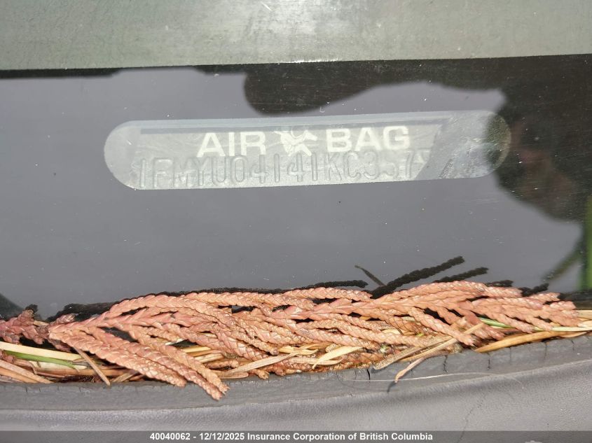 2001 Ford Escape Xlt VIN: 1FMYU04141KC35786 Lot: 40040062