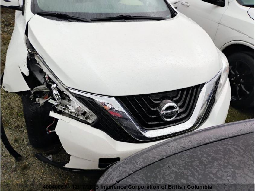 2016 Nissan Murano S/Sl/Sv/Platinum VIN: 5N1AZ2MH4GN155696 Lot: 40040067