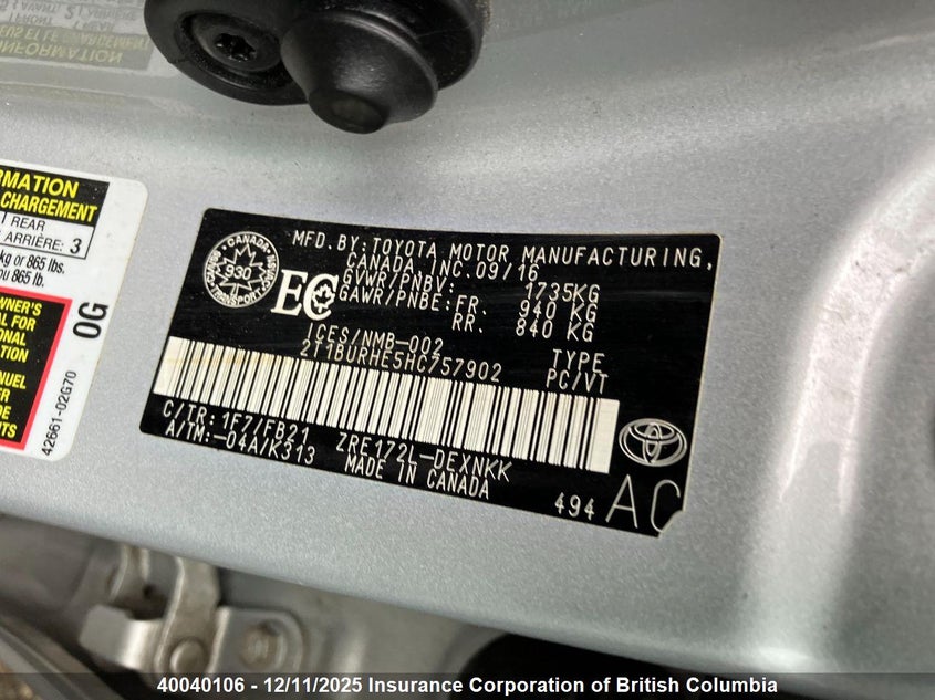 2T1BURHE5HC757902 2017 TOYOTA COROLLA photo no. 5