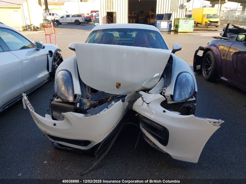 2016 Porsche Cayman S/Gts VIN: WP0AB2A87GK185614 Lot: 40038895