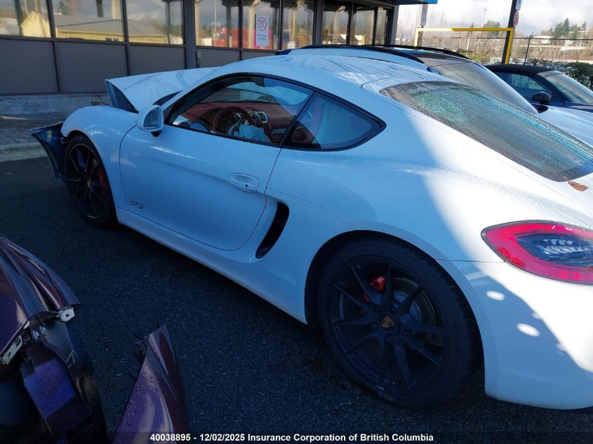 2016 Porsche Cayman S/Gts VIN: WP0AB2A87GK185614 Lot: 40038895