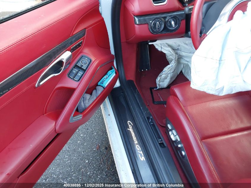 2016 Porsche Cayman S/Gts VIN: WP0AB2A87GK185614 Lot: 40038895