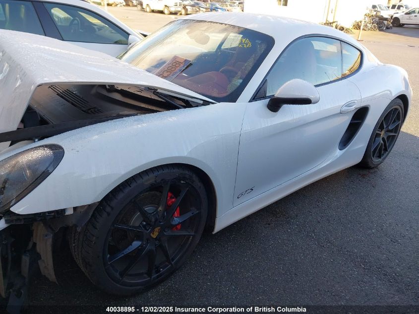 2016 Porsche Cayman S/Gts VIN: WP0AB2A87GK185614 Lot: 40038895