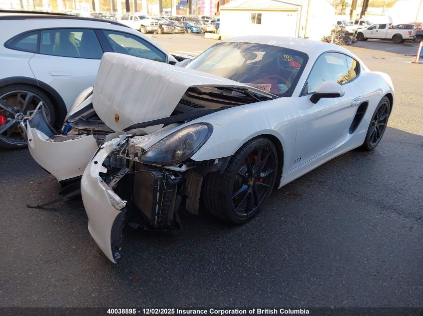 2016 Porsche Cayman S/Gts VIN: WP0AB2A87GK185614 Lot: 40038895