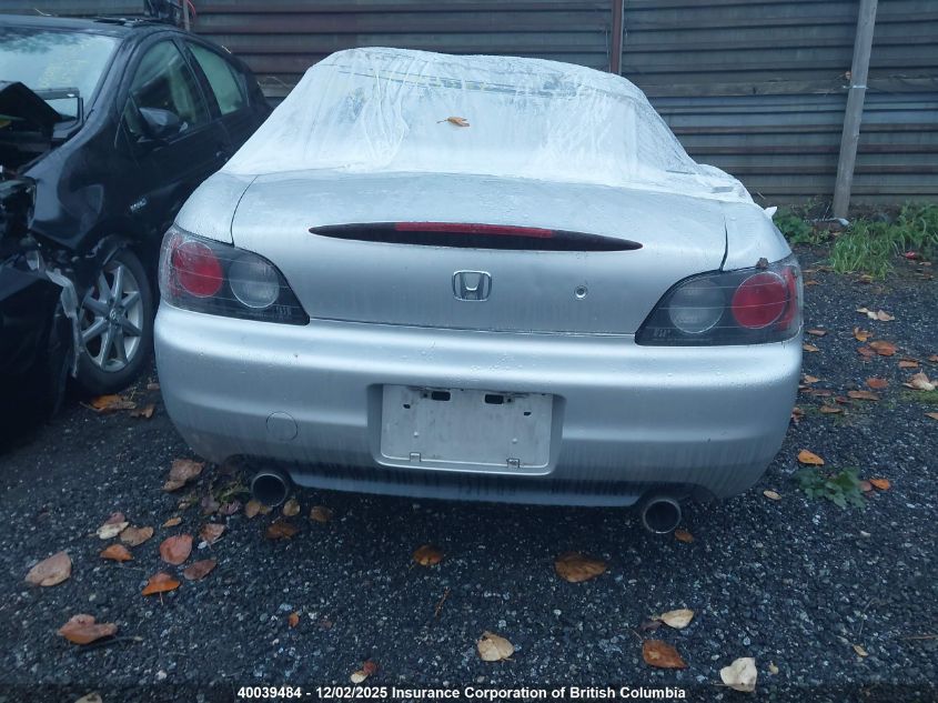 2002 Honda S2000 VIN: JHMAP11442T800288 Lot: 40039484