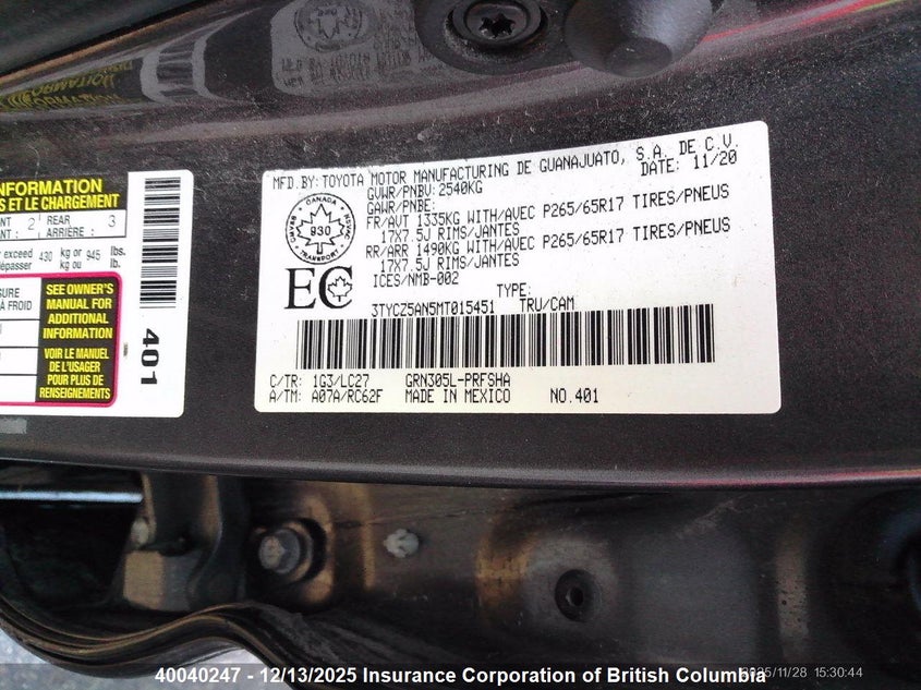 3TYCZ5AN5MT015451 2021 TOYOTA TACOMA photo no. 5
